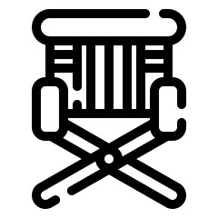 Camping chair icon