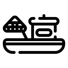 Fishing boat icon