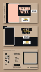 Big sale facebook cover page design, web banner for product sale, mega sale banner template