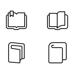 Collection of Basic Education Related Vector Line Icons. Contains Icons like Open Book, Book, Close Book, Book Landscape and more. Editable stroke. 48x48 pixels