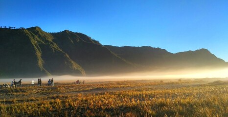 morning mist over the mountains