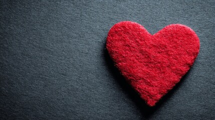 Obraz premium affection. A glowing red heart shape floats against a dark textured background with warm edges and soft lighting. wellbeing guides. 