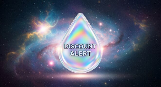 Holographic Discount Alert in Cosmic Space.