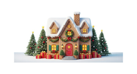 Fototapeta premium christmas tree with gifts