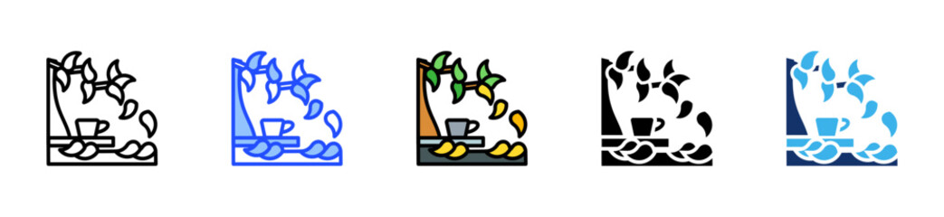 Autumn Retreat Icon Collection With Multiple Styles