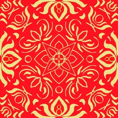 seamless pattern with flowers