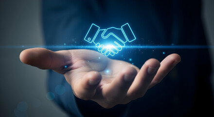 Secure your future with a handshake, partnership is the key to success