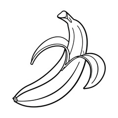 Banana Drawn With Elegant Ease
