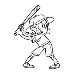 Baseball Spirit In Young Player