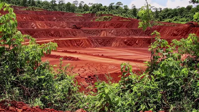 Bauxite Mining in the Amazon Rainforest.