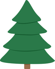 Simple Evergreen Tree Illustration