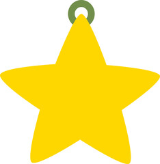 Bright Yellow Star Icon for Creative Use