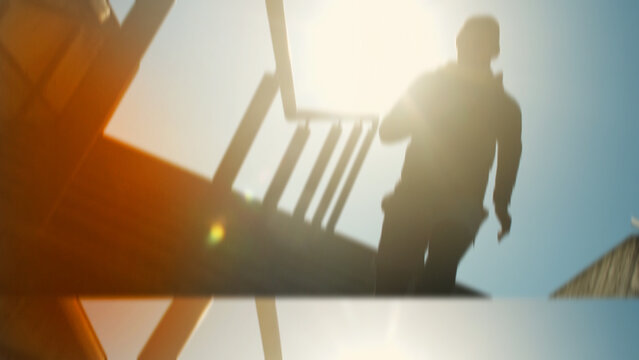 RGB Roll Up Transition With Media Replace