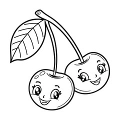 Sweet Friendship Between Two Cherries