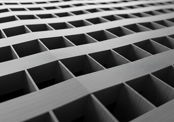 Naklejka premium Captivating grid formation with structural interplay and minimalist aesthetic