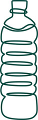 Drink Continuous Line Drawing Element