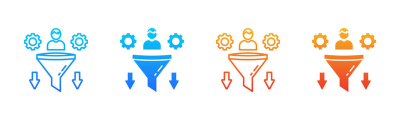 Lead Management Consistent and versatile vector icons multiple style