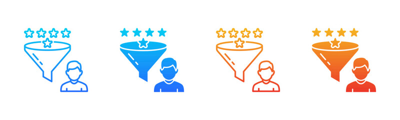 Lead Scoring Consistent and versatile vector icons multiple style