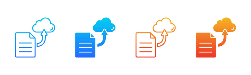Data Export Consistent and versatile vector icons multiple style