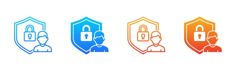 CRM Security Consistent and versatile vector icons multiple style