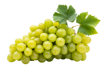 Fresh green grapes bunch, ideal for healthy recipes and nutrition