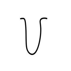 Black element decorating picture. Shape, emotion, line.