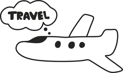 Hand Drawn Doodle Travel Element