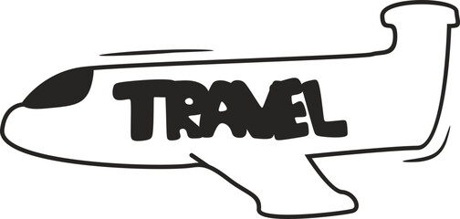 Hand Drawn Doodle Travel Element