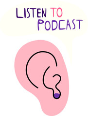 Podcast Sticker Element