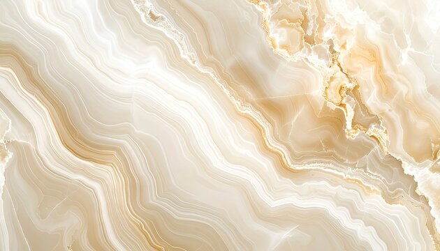 Abstract background of swirling beige and gold marble texture with sparkling glitter details and fluid wave patterns creating a luxurious and elegant design
