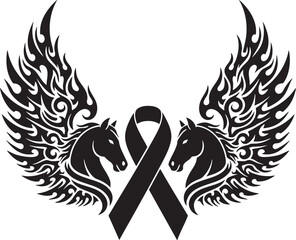Horse Awareness Ribbon