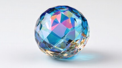 Obraz premium Mini crystal orb isolated on white background