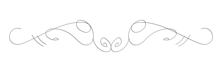 Handwritten calligraphy. Simple lines. Monochrome.