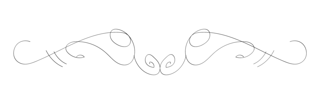 Handwritten calligraphy. Simple lines. Monochrome.