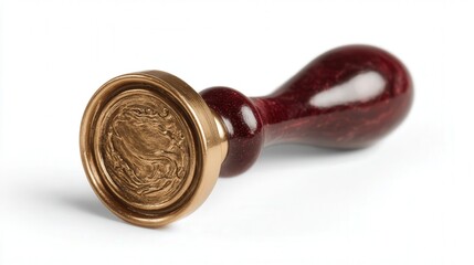 Mini wax seal orb isolated on white background