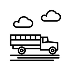 Truck icon design template SVG