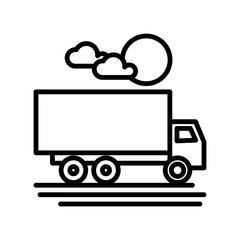 Truck icon design template SVG