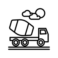 Truck icon design template SVG