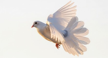 White dove flying bird peace freedom hope spirit holy graceful wings feathers animal wildlife nature sky