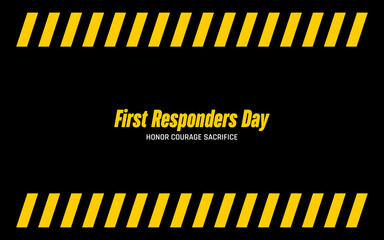 first responders National Today Holiday Concept Vector New