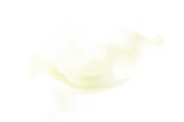 煙のような流動性のあるぼかし　黄色 