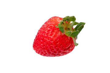 fresh strawberry isolated on white background.
