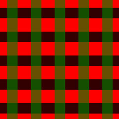 Tartan plaid background pattern in red, green, and brown colors