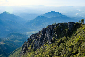 Beautiful view from Mount Ramelau during morning hiking