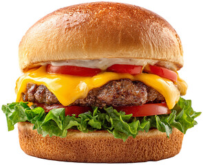 hamburger on isolated background