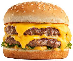 hamburger on isolated background