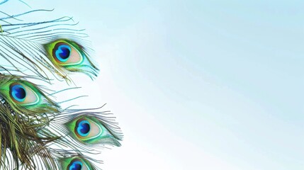 Iridescent Peacock Beauty: Close-Up Macro Shots of Colorful Feathers&mdash;Bright Blue/Green Plumes, Eye Patterns & Tail Details for Nature Art