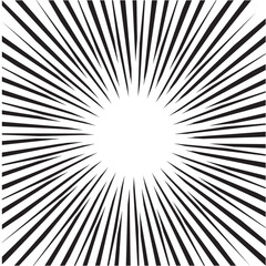 Obraz premium Speed Lines Comic Book Design Element Vector