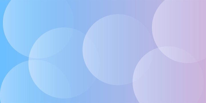 Abstract pastel background with overlapping transparent circles in blue and purple gradient tones. Minimal and elegant soft design.eps10