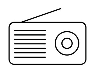 radio icon vector illustration